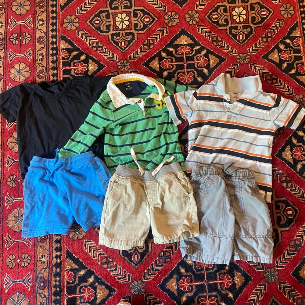 4T boys lot. Summer/spring shorts & shirts.